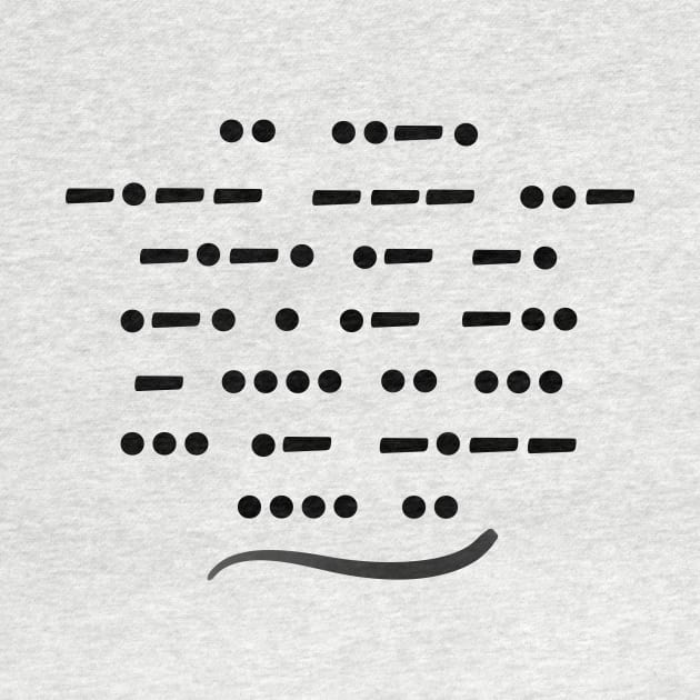 Morse code, if you can read this, say hi! by rand0mity